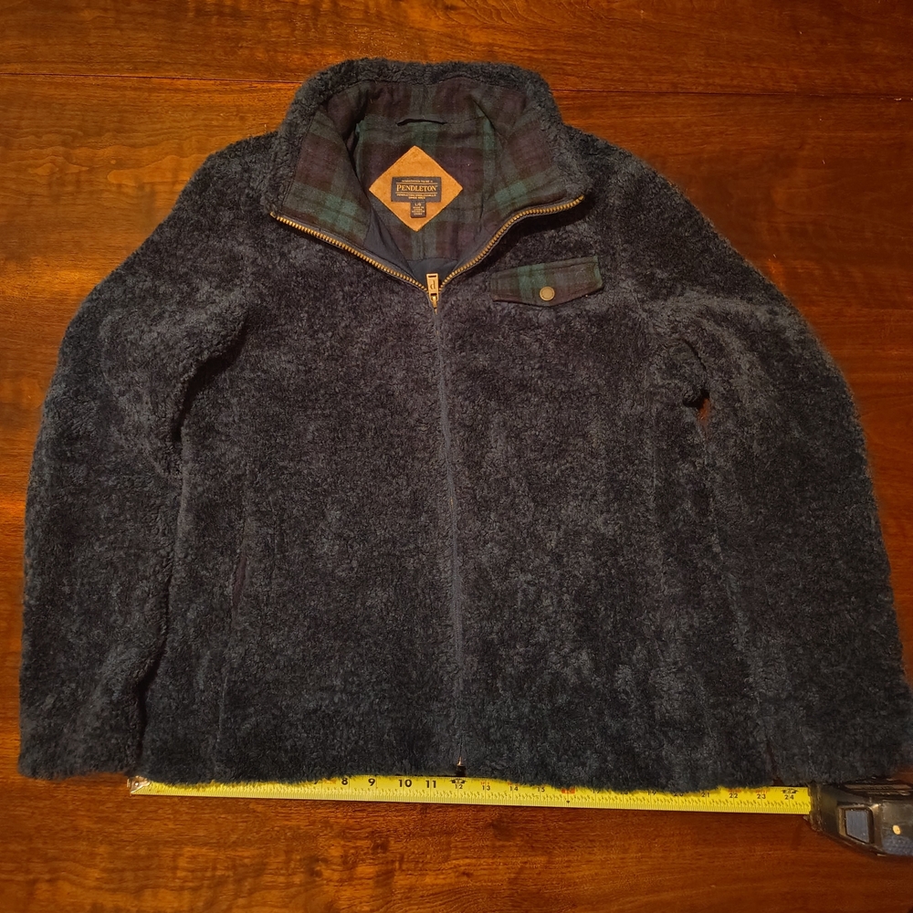 Pendleton Plaid Fleece Jacket with Zipper